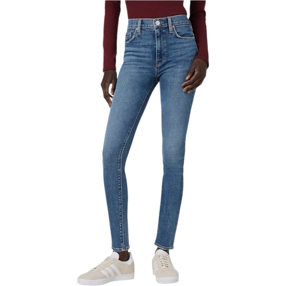 Hudson Women's Barbara High-Rise Super Skinny Ankle Jeans Slopes Size 27 Denim